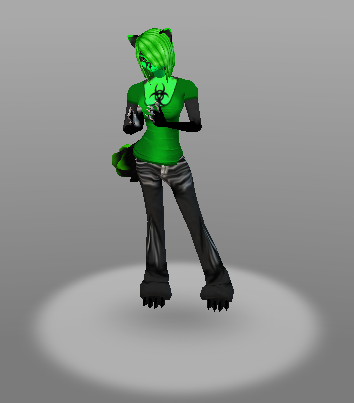 173626 - safe, artist:ushankathecat, fictional species, goo creature,  mammal, rodent, squirrel, anthro, roblox, ambiguous gender, big tail,  camouflage, clothes, goo, gray background, green body, green eyes, heart, kaiju  paradise (roblox), military uniform